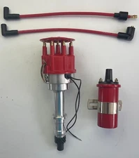 PONTIAC 350 389 400 455 RED PRO-BILLET  Distributor  + 45K COIL use with MSD Box