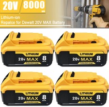 4 Pack For DeWalt 20V 20 Volt Max XR 8.0AH Li...