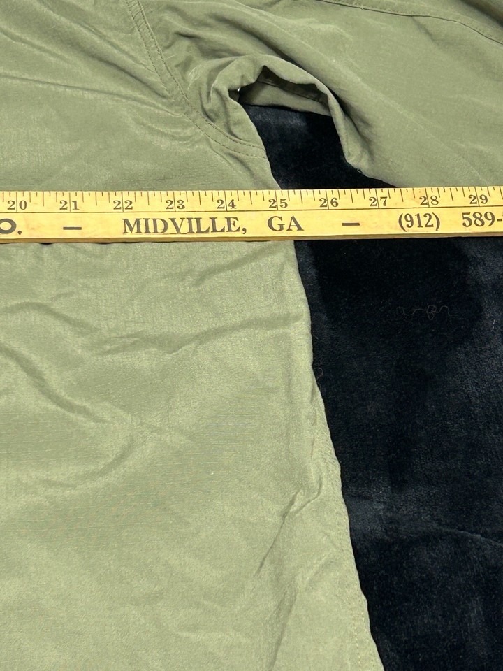 The North Face Men's LS Button Down Shirt XL Olive Green Ripstop