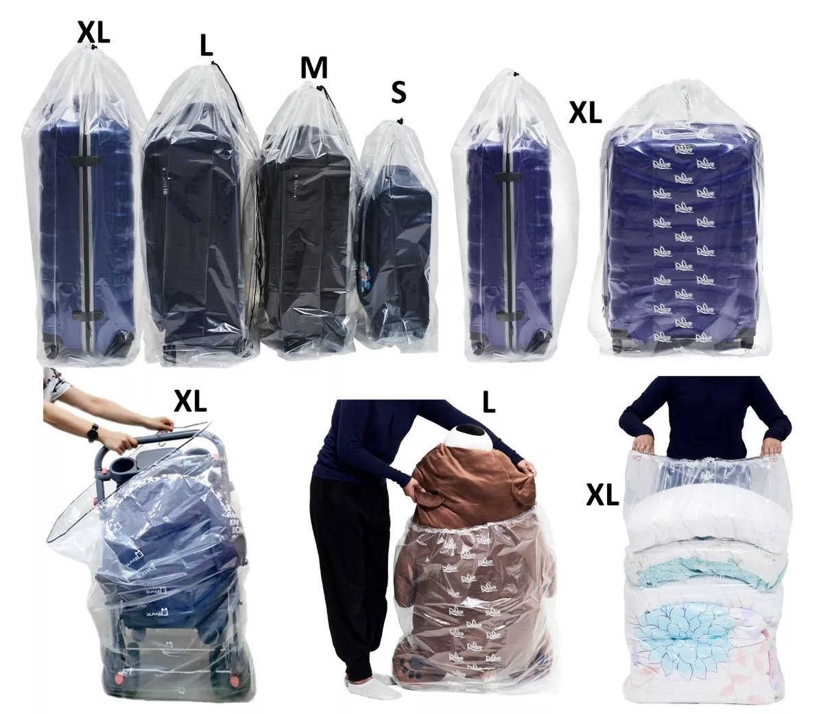 JAIPUR PLASTIC HOUSE PVC BLANKET COVER BAG/STORAGE BAG CLEAR AND FULL  PLASTIC TRANSPARENT BAG (1) : Amazon.in: Home & Kitchen