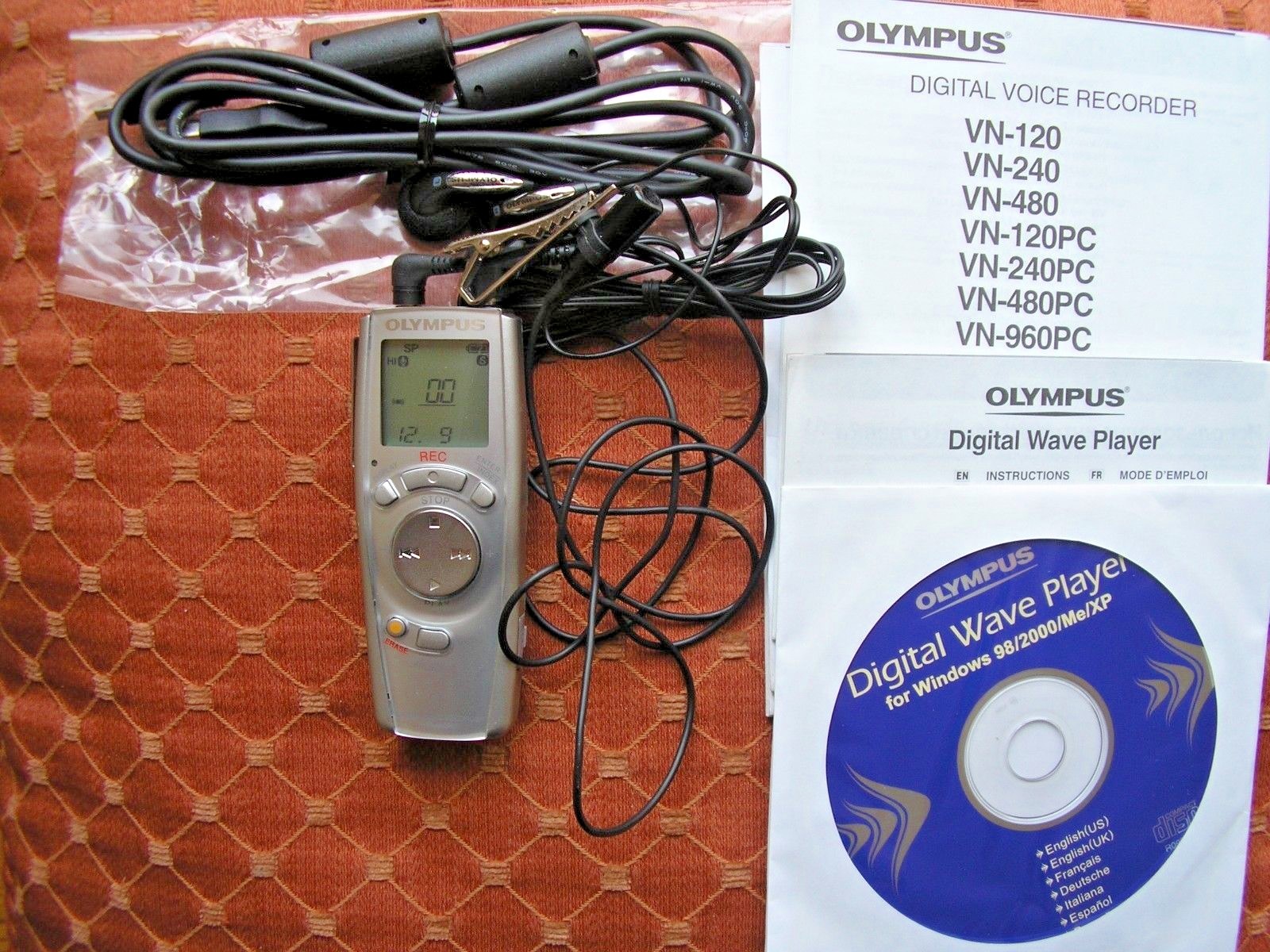 Olympus Vn-480pc Digital Voice Recorder Handheld Dictaphone Dictation  Machine | eBay