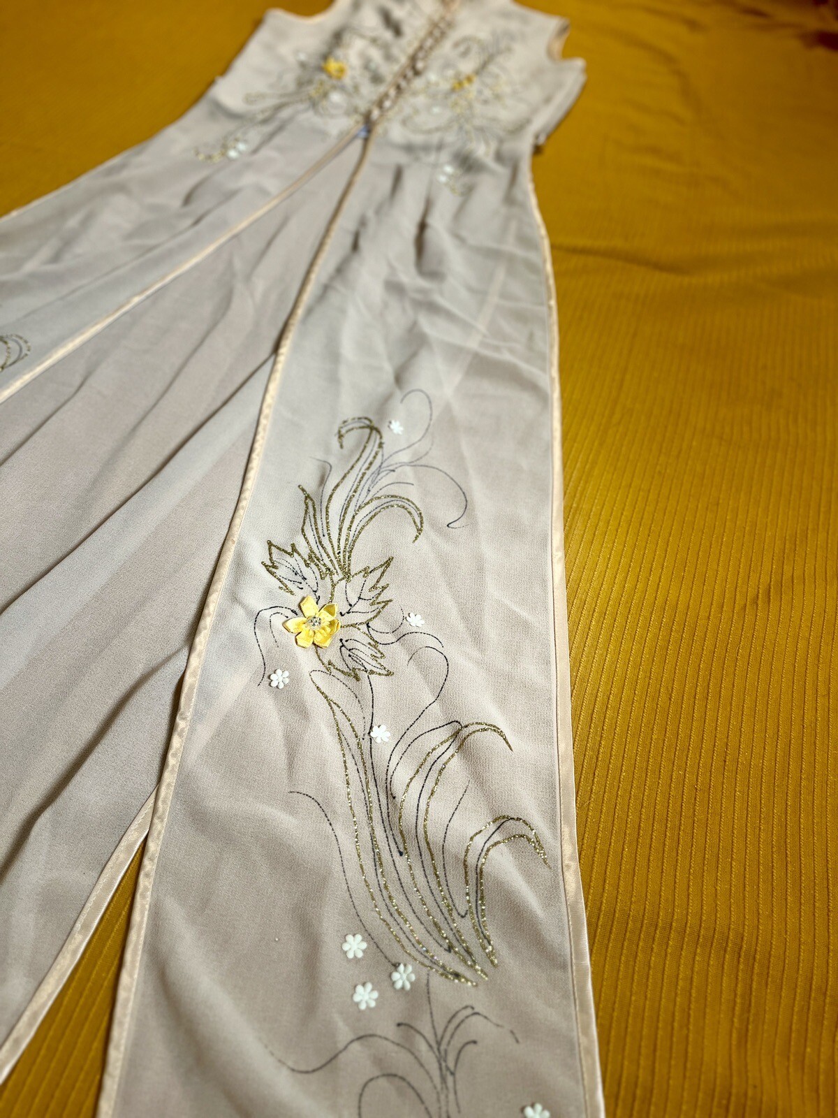 Handmade Front Slit Open Loop Button Long Kurta I… - image 14