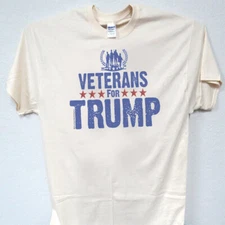 VETERANS FOR TRUMP ,Donald Trump Support MAGA,T-SHIRT,ALL SIZES,T-1480Ivy,L@@K