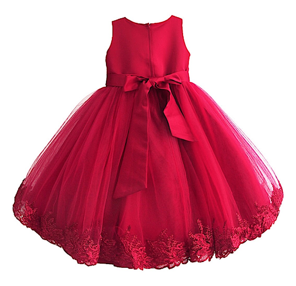 Abito Neonato All'uncinetto Per Bambina 3-6 Mesi – Completo Con Cappello E Scarpine, Rosso E Bianco