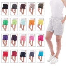 YESET Damen Jogging Shorts Sweatshorts kurz 1/2 Baumwolle Taschen