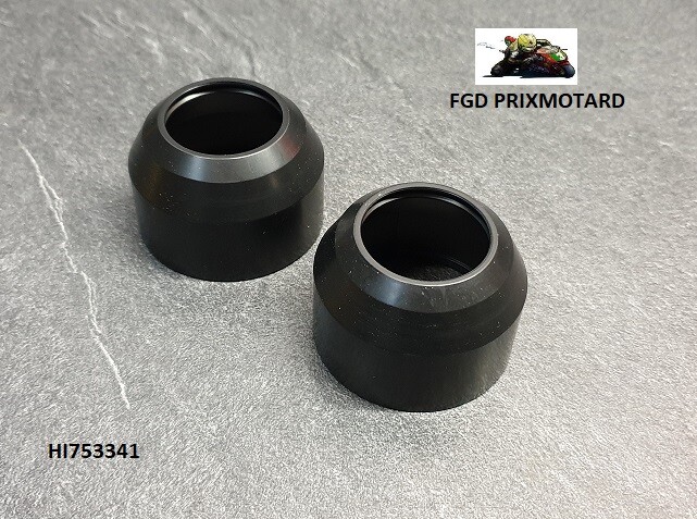 Paire cache poussière de fourche Kawasaki 400 KH S3 soufflet tube suspension moto