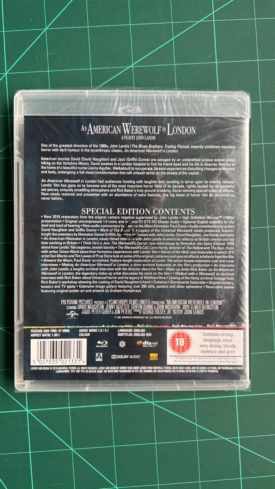 An American Werewolf In London Arrow Special Edition Blu Ray Sealed