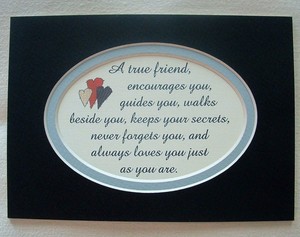 TRUE FRIENDS Keep Secrets GUIDES ENCOURAGES Friendship ...