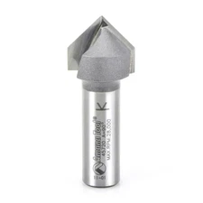 Amana Tool 45720 V Groove Router Bit 90° x 7/8 D x 3/4 CH x 1/2 SHK