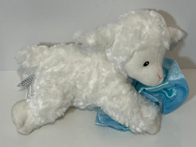 Baby Gund Lena Lamb w/ Blanket Now I Lay Me Down to Sleep Talking Soft Plush