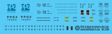 N Scale - PPG Industries 4 Door Auto Parts Box Car Decals