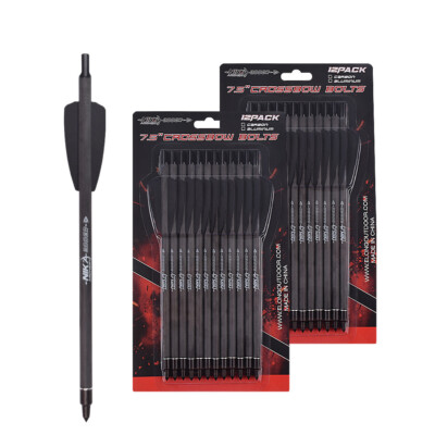 12PCS Armbrust Pfeile Archery Bolzen für Adder Cobra System 7,5'' 