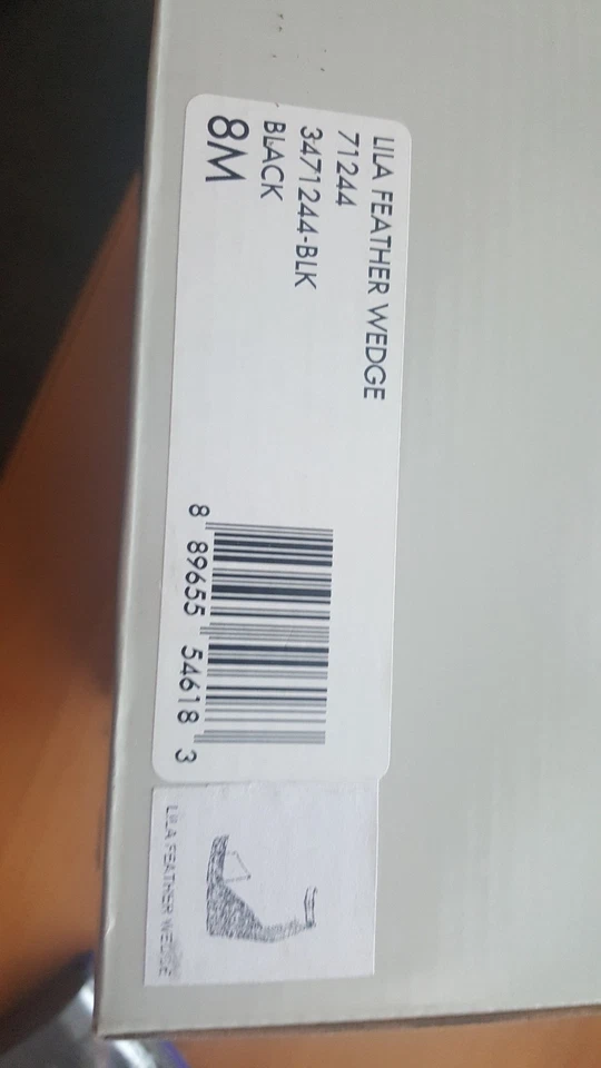 FRYE Sandalia Plataforma Alpargata Cuña Pluma Lila Negra 8M Foto 2 de 4