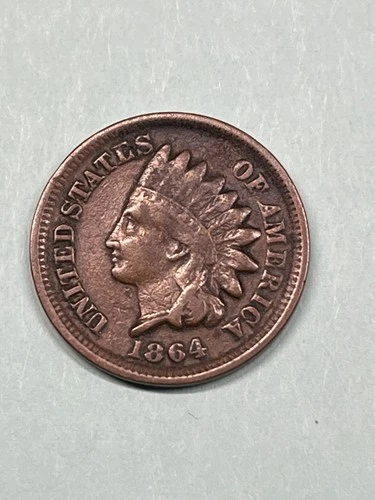 1864-L Indian Head Cent F/VF Fine/Very Fine