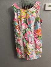 Lilly Pulitzer Target 20th Anniversary Floral Dress Pink Size 16