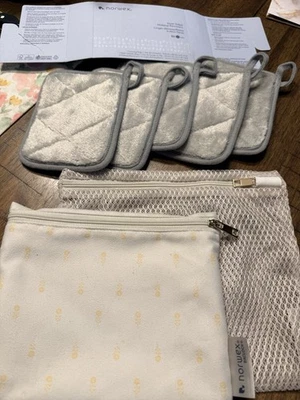 Norwex Desmaquillante Doble Cara 5 Almohadillas de Transporte Malla Gris Reutilizable Nuevo - Imagen 1 de 4
