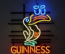 Guinness Toucan Beer Right 17"x14" Neon Light Sign Lamp Bar Wall