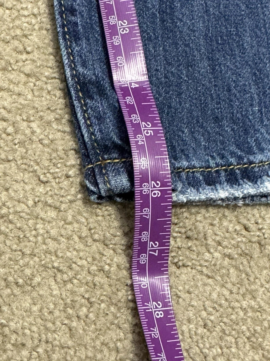 Pantalones de mezclilla Forever 21 para mujer talla mediana regular rectos desgastados azules nuevos con etiquetas C6