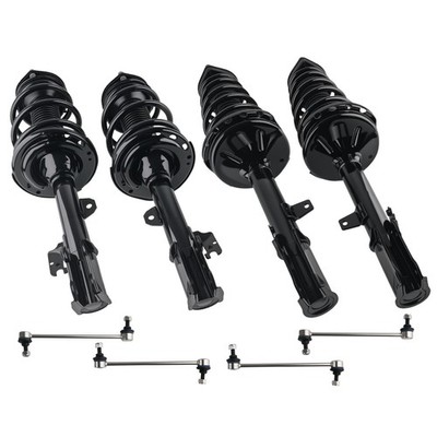 Front Rear Struts w/ Coil Springs Sway Bars for 2008-2011 Toyota Highlander FWD