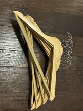 Wooden Boutique Hangers lots of 10 Used Great Condition from Closed Boutique