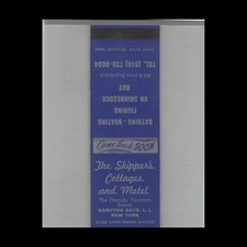 Matchbook Cover The Skipper's Cottages And Motel Hampton Bays Long Island, NY