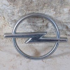 Insigne emblème OPEL mascotte monogramme badge logo aluminium silver Equipement