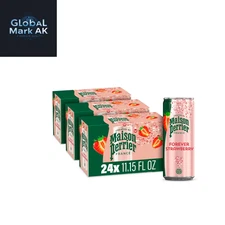 Maison Perrier Strawberry Sparkling Water, 11.15 fl oz, 24 Cans