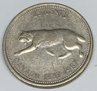 C 6128      CANADA  COIN,   25   CENTS    1967