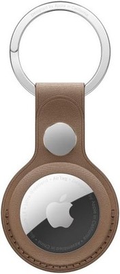 GENUINE APPLE AIRTAG FINEWOVEN KEY RING SADDLE BROWN MT2L3ZM/A NEW