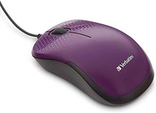Corded Optical Mouse Purple