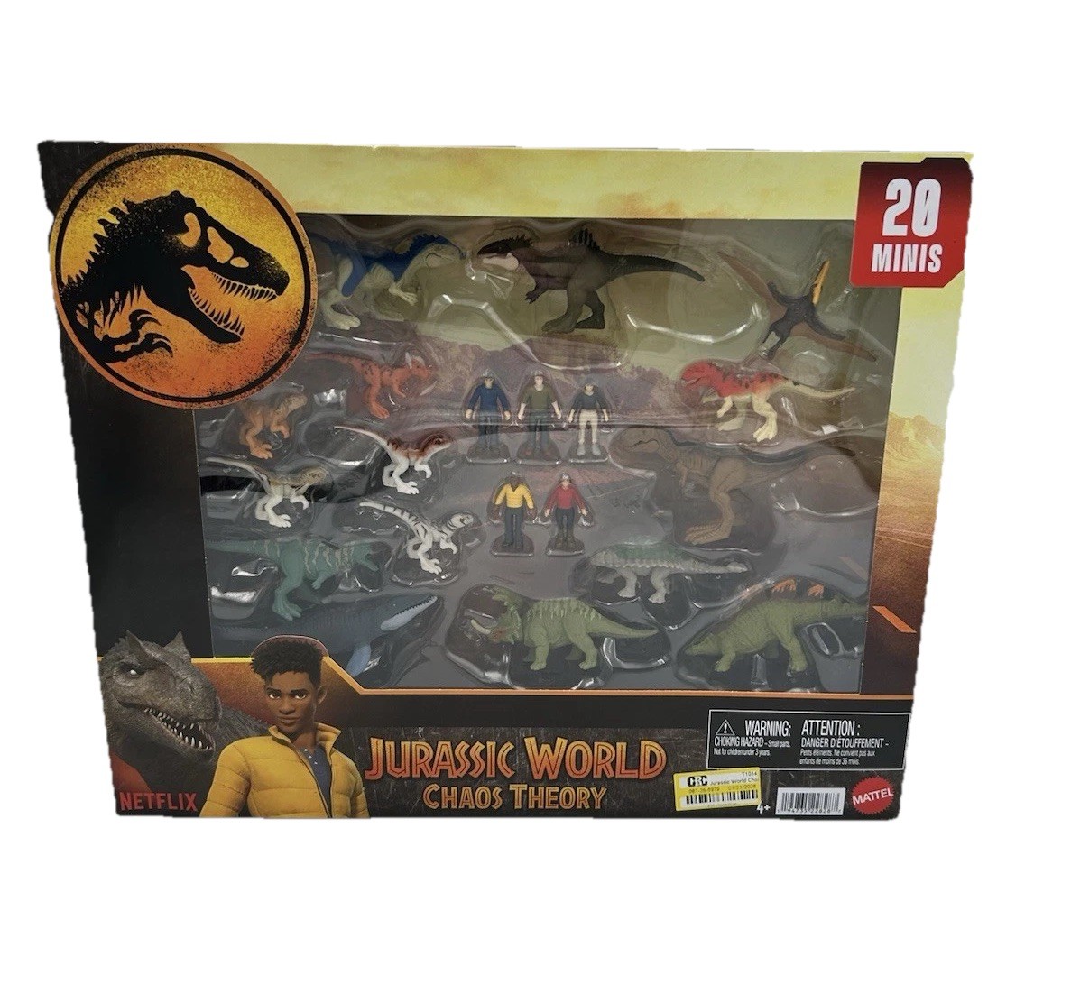 Jurassic World Chaos Theory Mini Figure Set 20pk Dinosaurs