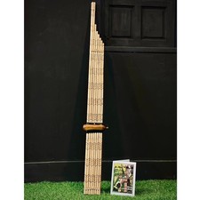 Khaen Bamboo Handcrafts Musical Instrument Pipes Silver Reed Mouth Organ Key Am