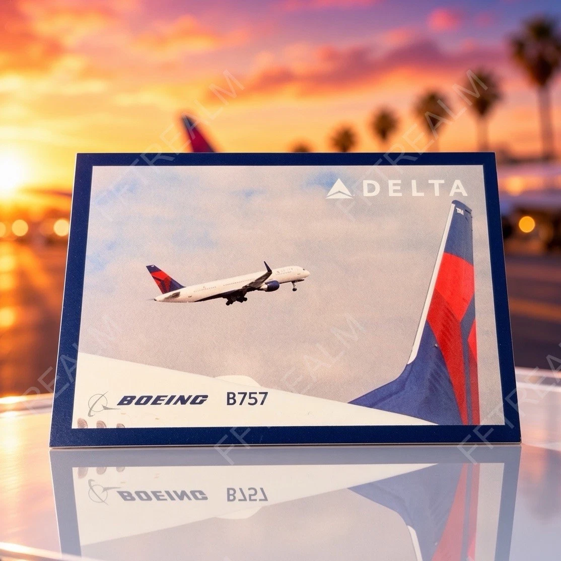 2010 Delta Air Lines Pilot Trading Card “B757” #23V - product detail image 1