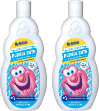 Mr Bubble Bubble Bath 2 Pack 16oz Hypoallergenic Tear Free Sensitive Skin