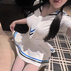 Sexy Lingerie Student jk Sailor Unifom Costume Nightwear Babydoll Mini Skirt