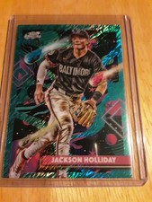 2025 Topps Cosmic Chrome - Jackson Holliday #163 Aqua Equinox Refractor 197/199