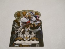 CHRIS IVORY ROOKIE CARD NEW ORLEANS SAINTS 2010 PANINI CROWN ROYALE. rookie card picture