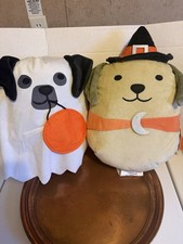 Target Bullseye Halloween Dog Ghost And Witch Plush Pillows 2024 Set Of 2