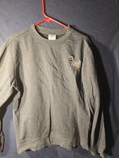 Goat USA Mens Sweatshirt Lined Grey Medium Embroidered Goat.