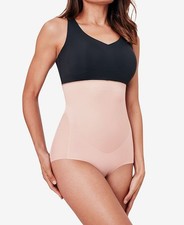 Bali Women's Firm Control High-Waist Shaping Brief, Light Pink, Size L 0217