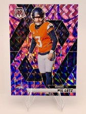 2025 Panini Mosaic Wil Lutz Broncos Purple Prizm B11
