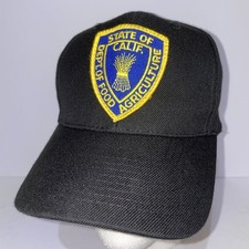 State of California Dept. of Food Agriculture Black Vintage Snapback Cap