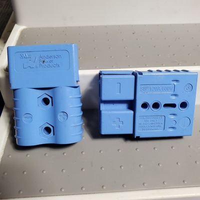 #ad SB 120A 600V BLUE Power Connector Housing ONLY 2pk Anderson Power Products USED $7.99