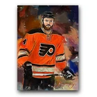 Sean Couturier Art Card Limited 18/50 Edward Vela Signed (Philadelphia Flyers)
