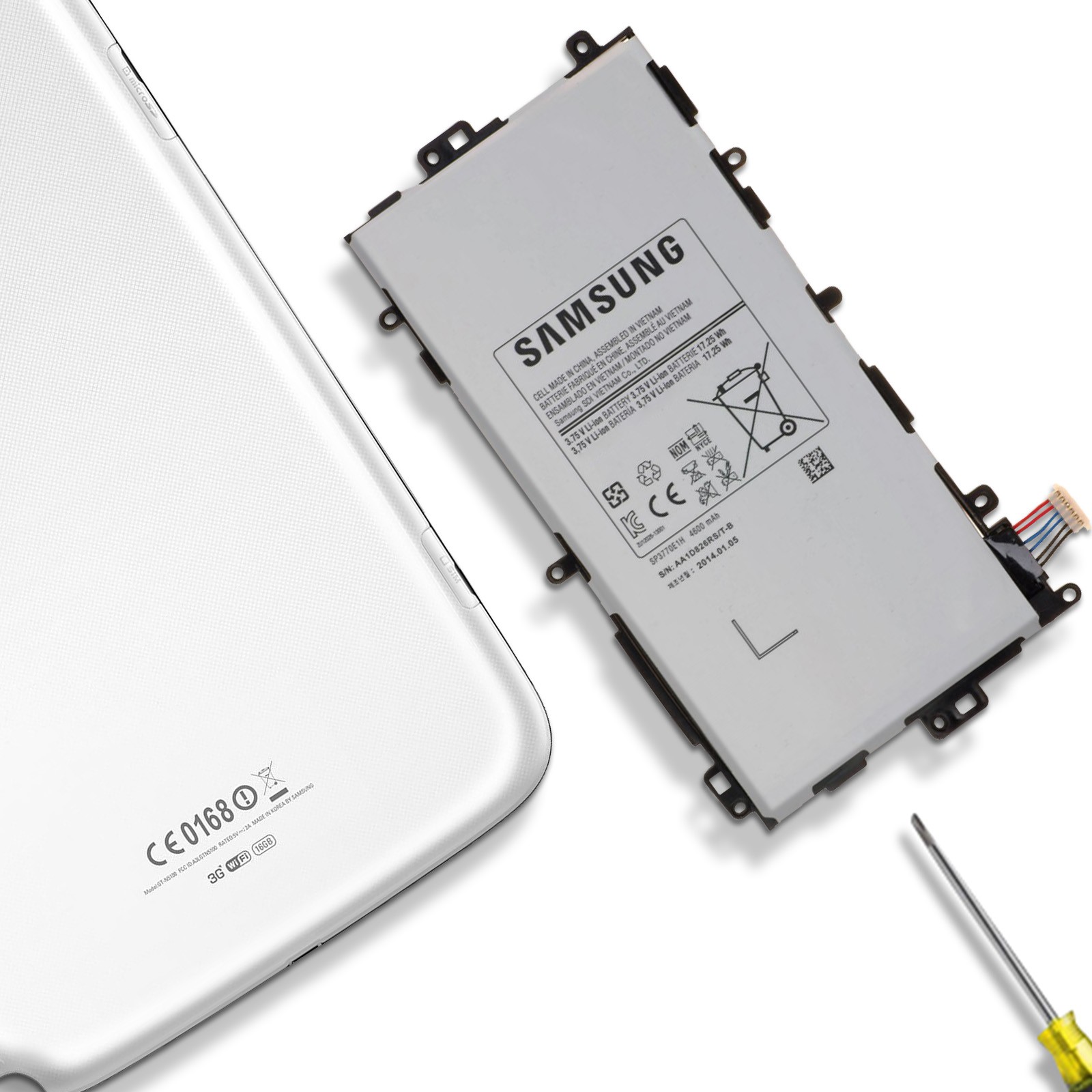 Batterie pour Galaxy Note 8.0 blanc de 4600mAh haute performance - 3