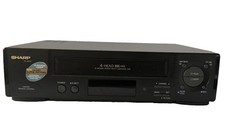 Sharp VC-A572U VC-A572 VHS HQ 4-Head Video Cassette Recorder VCR Tested/Works