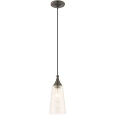Livex Lighting 40648-92 Art Glass Mini Pendant English Bronze