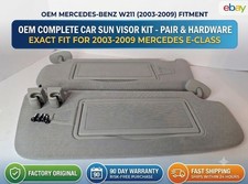 Oem Sun Visor Set 2003-2009 Mercedes E320 E350 E500 E550 E55 E63 S550 Gray Oem Sun Visor Set 2003-2009 Mercedes E320 E350 E500 E550 E55 E63 S550 Gray