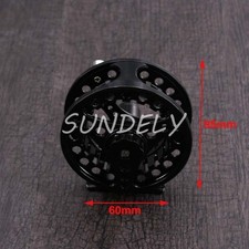 Black 95mm 7/8 Aluminum Fly Fishing Reel Trout Fishing Left or Right Handed