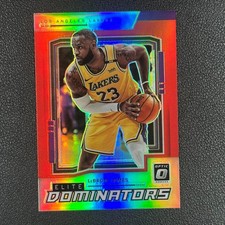 2021 Panini Donruss Optic Elite Dominators LeBron James Red /99 Lakers#Z